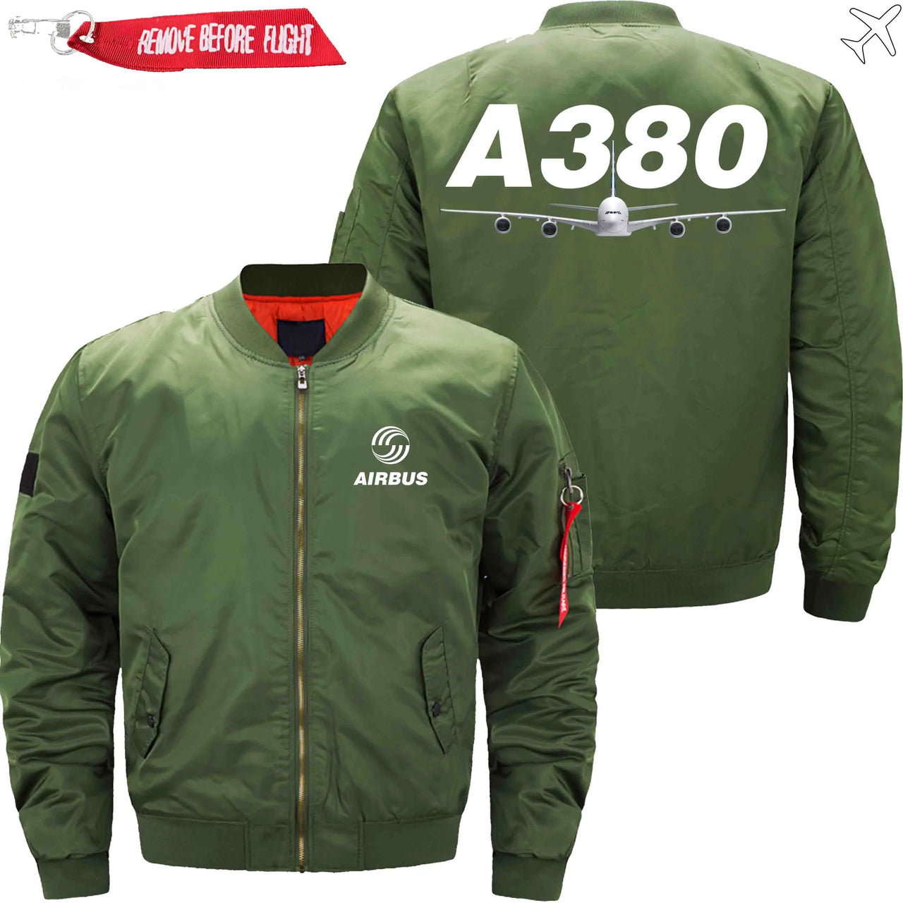 AIRBUS A380 Ma-1 Bomber Jacket Flight Jacket Aviator Jacket THE AV8R