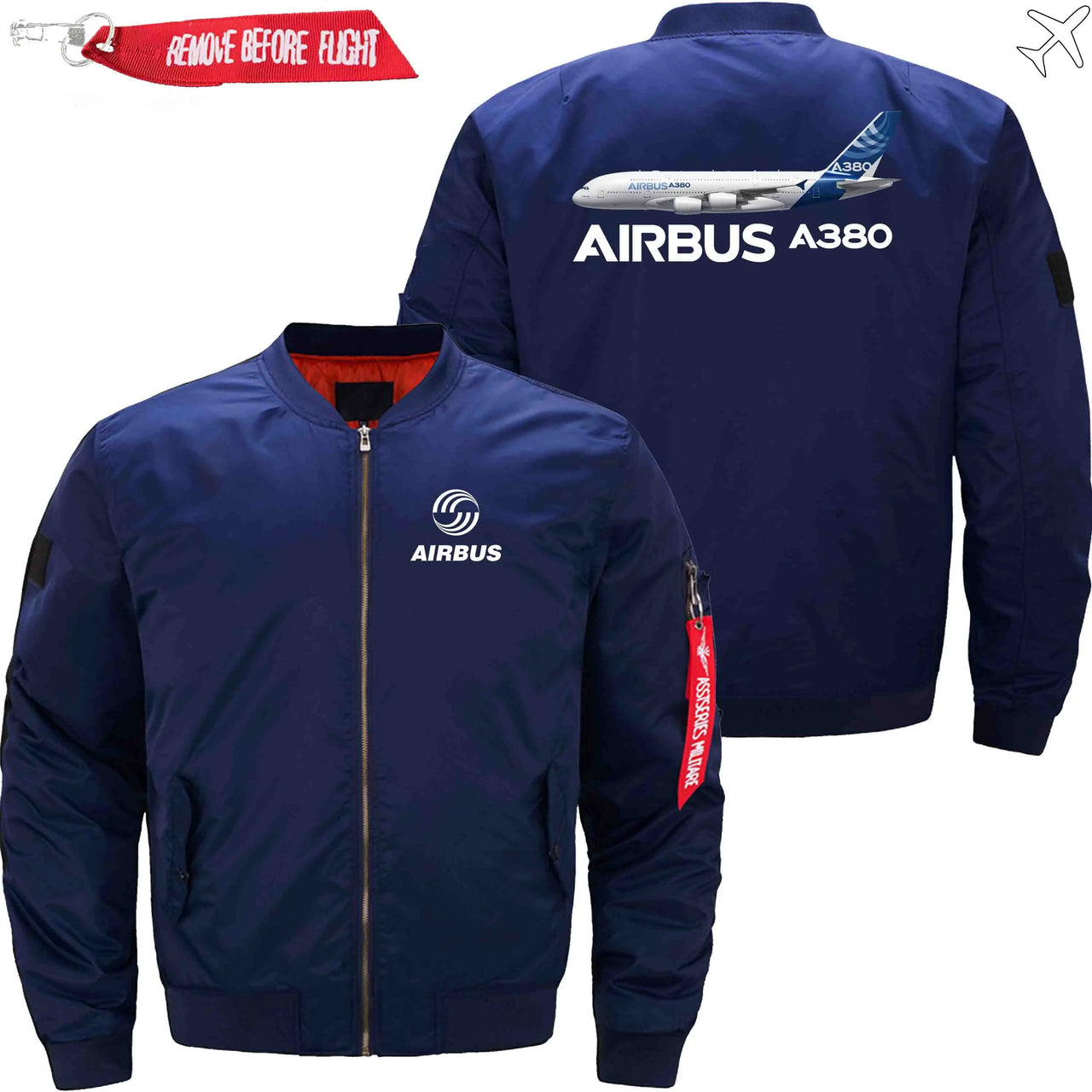 AIRBUS A380 Ma-1 Bomber Jacket Flight Jacket Aviator Jacket THE AV8R