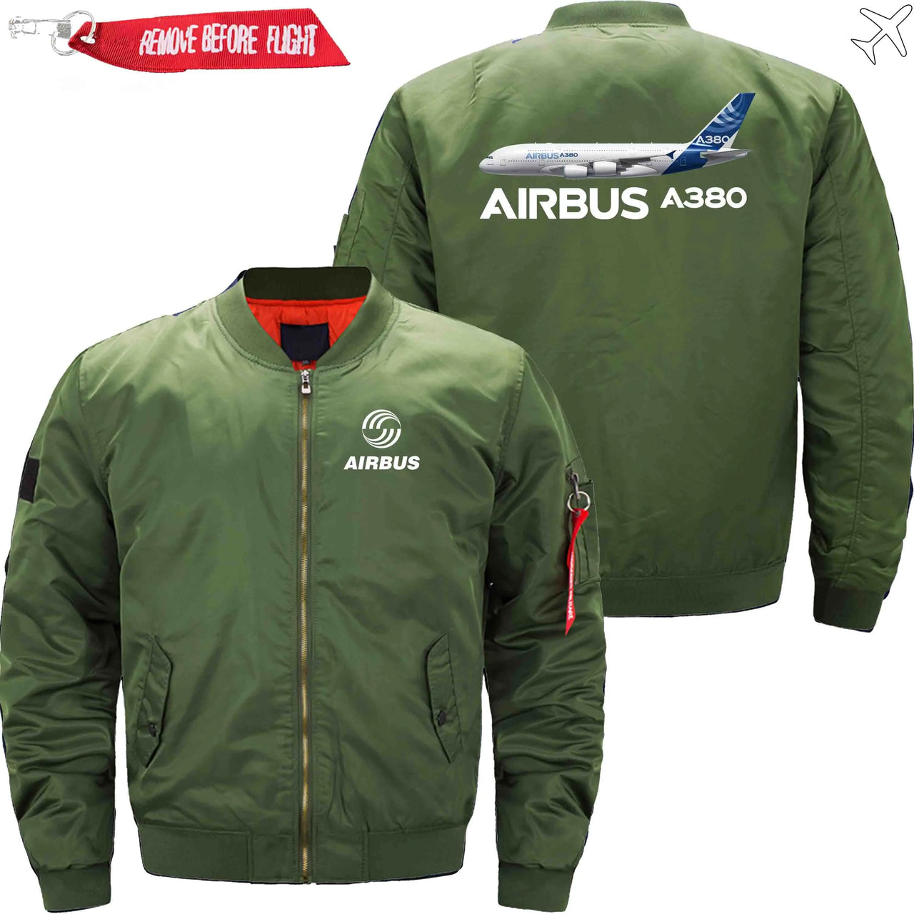 AIRBUS A380 Ma-1 Bomber Jacket Flight Jacket Aviator Jacket THE AV8R