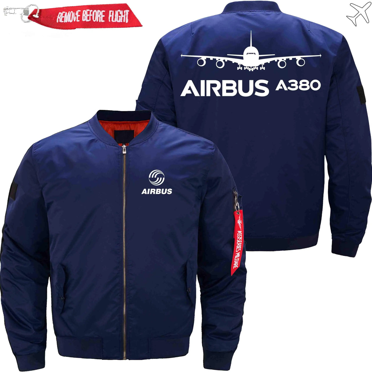 AIRBUS A380 Ma-1 Bomber Jacket Flight Jacket Aviator Jacket THE AV8R