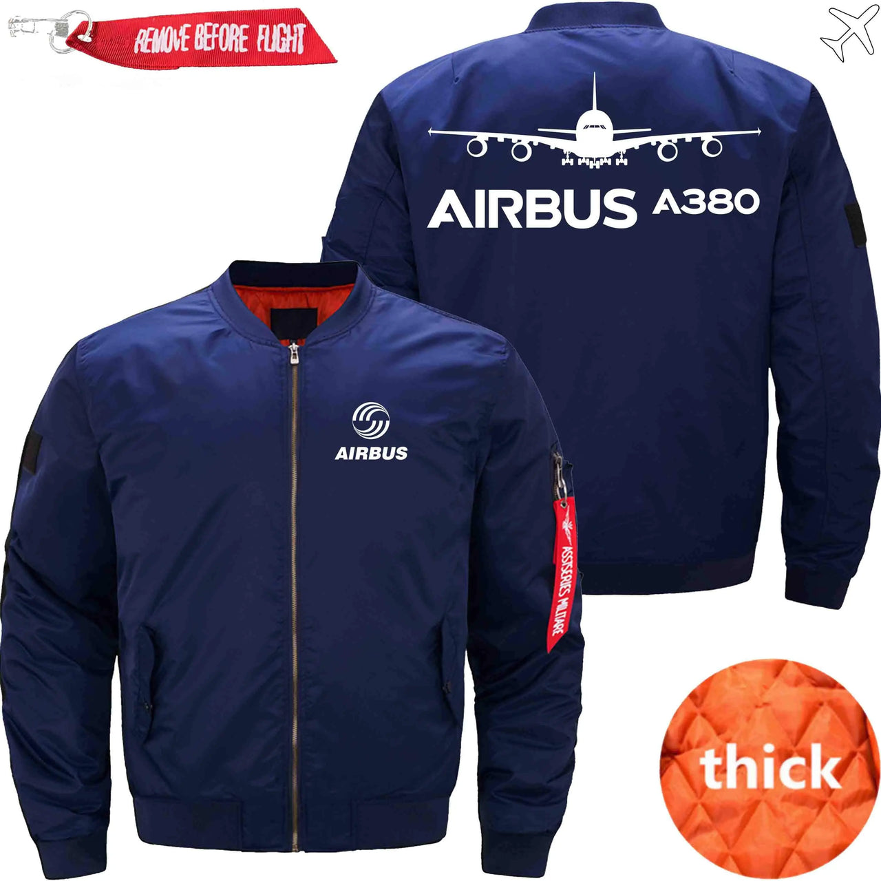 AIRBUS A380 Ma-1 Bomber Jacket Flight Jacket Aviator Jacket THE AV8R