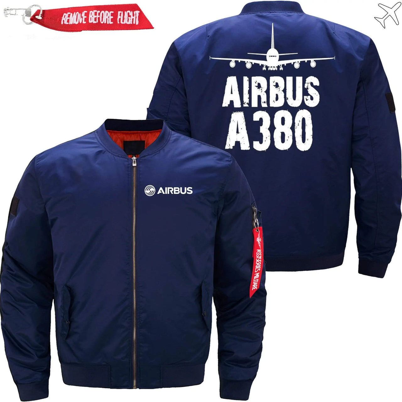 AIRBUS A380 Ma-1 Bomber Jacket Flight Jacket Aviator Jacket THE AV8R