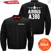 Thumbnail for AIRBUS A380 Ma-1 Bomber Jacket Flight Jacket Aviator Jacket THE AV8R