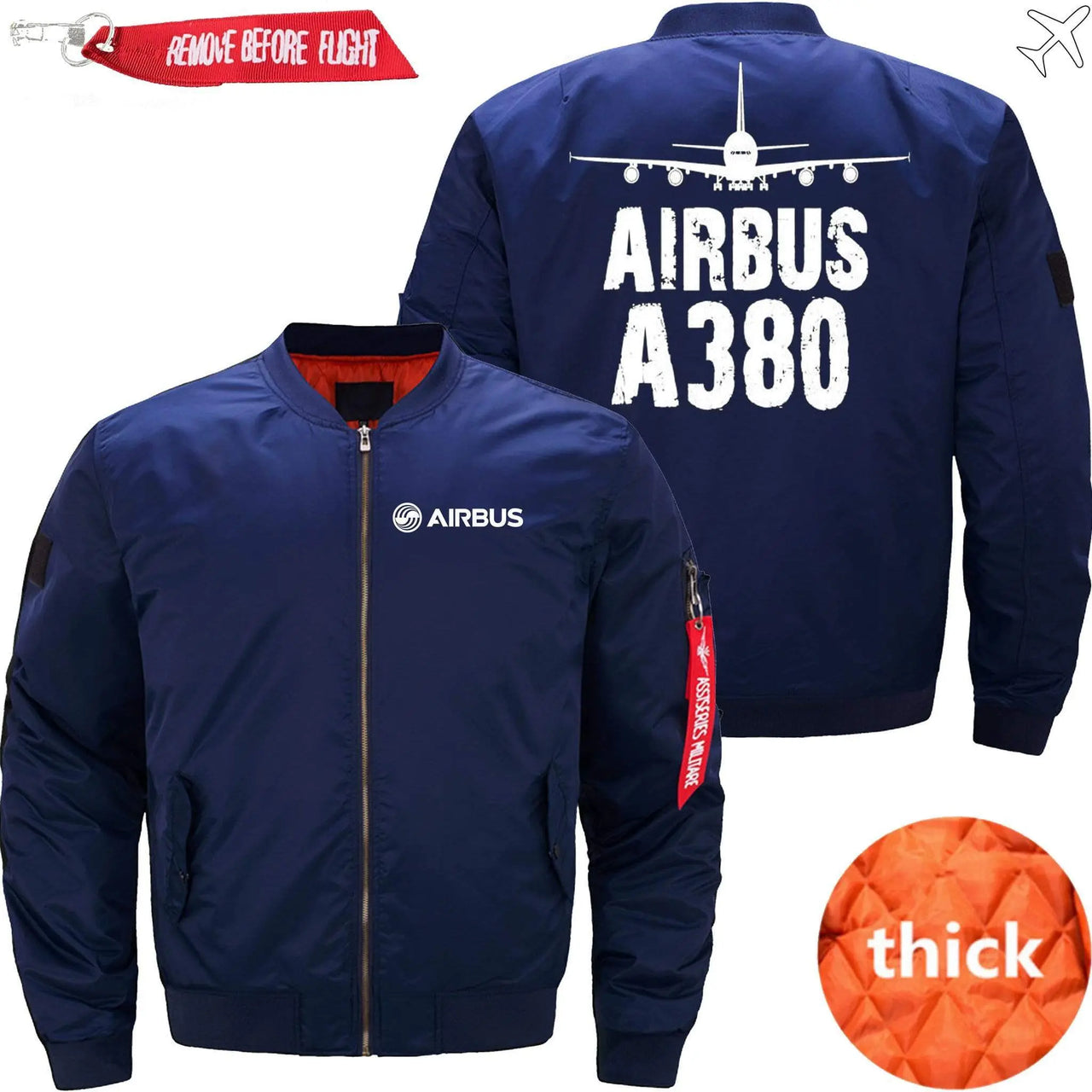 AIRBUS A380 Ma-1 Bomber Jacket Flight Jacket Aviator Jacket THE AV8R