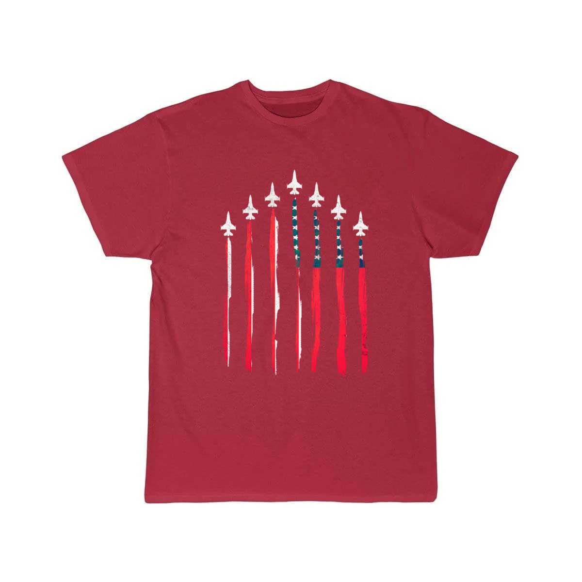 American Flag USA Airplane Jet Fighter T-SHIRT THE AV8R