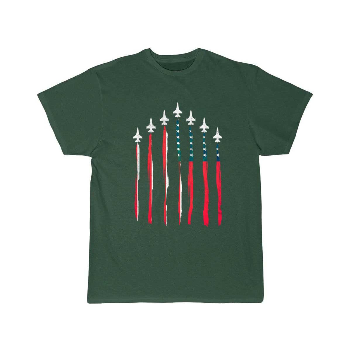 American Flag USA Airplane Jet Fighter T-SHIRT THE AV8R