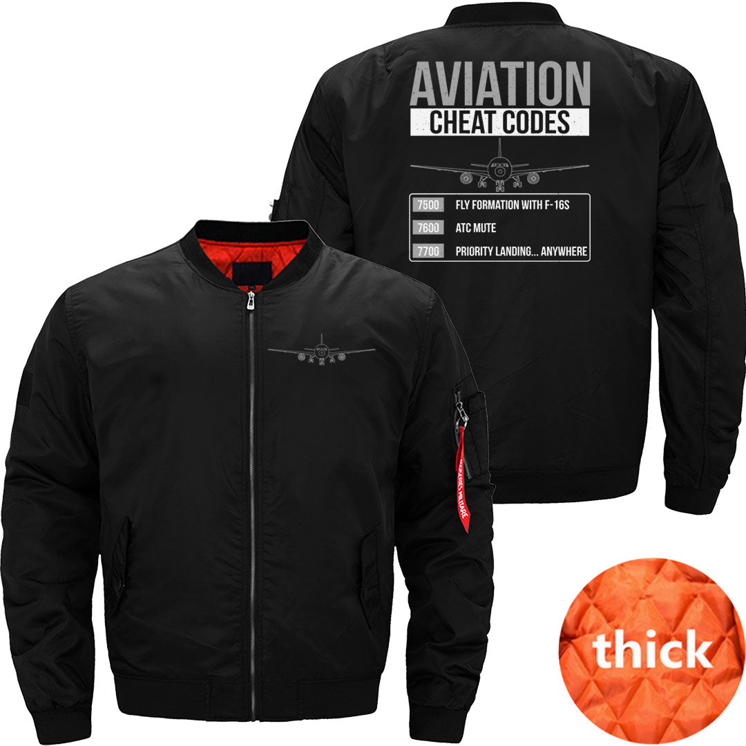 Aviation Cheat Codes Funny For Pilots  JACKET THE AV8R