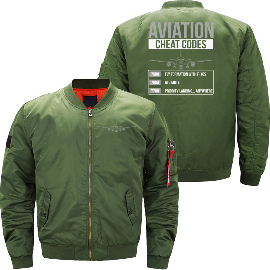 Aviation Cheat Codes Funny For Pilots  JACKET THE AV8R