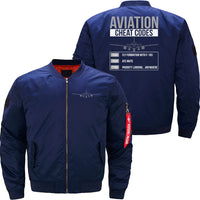 Thumbnail for Aviation Cheat Codes Funny For Pilots  JACKET THE AV8R