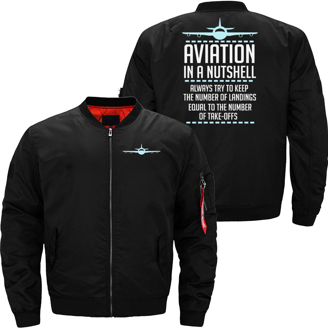 Aviation In A Nutshell Funny ATC Pilot Gift JACKET THE AV8R