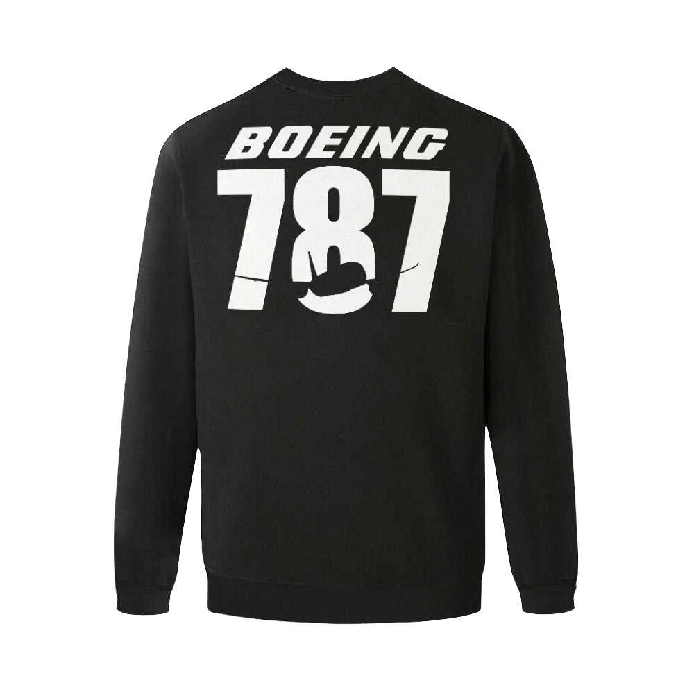 BOEING 787 Men's Oversized Fleece Crew Sweatshirt e-joyer