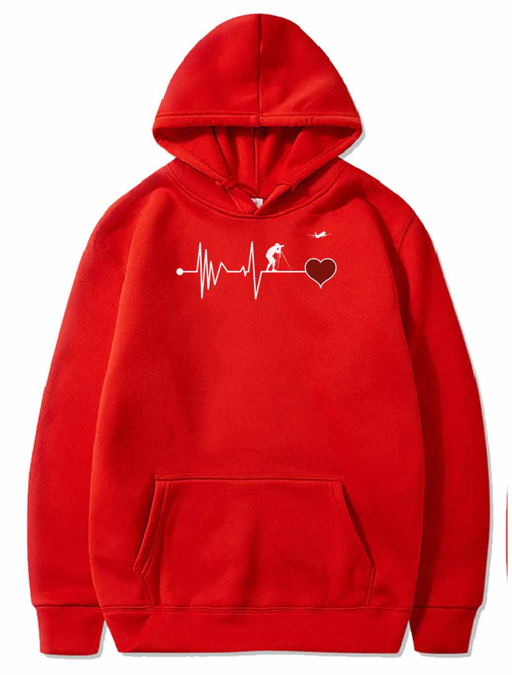 Plane Spotter Heartbeat Red Heart PULLOVER THE AV8R