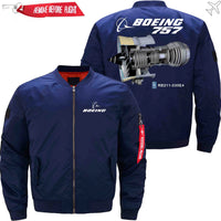 Thumbnail for Boeing  757 Rolls-Royce RB211 Ma-1 Bomber Jacket Flight Jacket Aviator Jacket33 THE AV8R