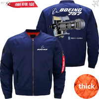 Thumbnail for Boeing  757 Rolls-Royce RB211 Ma-1 Bomber Jacket Flight Jacket Aviator Jacket33 THE AV8R