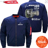 Thumbnail for Boeing  General Electric GEnx Ma-1 Bomber Jacket Flight Jacket Aviator Jacket THE AV8R