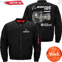 Thumbnail for Boeing  General Electric GEnx Ma-1 Bomber Jacket Flight Jacket Aviator Jacket THE AV8R