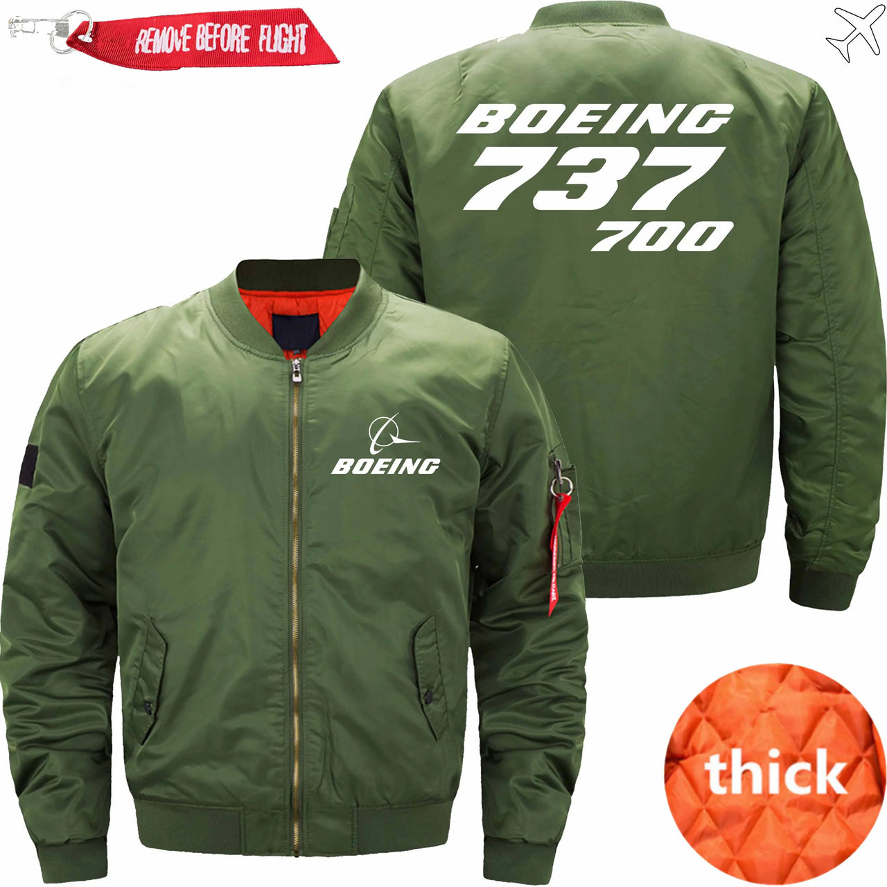 Boeing 737-700 Ma-1 Bomber Jacket Flight Jacket Aviator Jacket63 THE AV8R