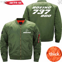 Thumbnail for Boeing 737-800 Ma-1 Bomber Jacket Flight Jacket Aviator Jacket65 THE AV8R