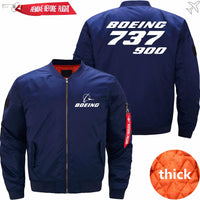 Thumbnail for Boeing 737-900 Ma-1 Bomber Jacket Flight Jacket Aviator Jacket67 THE AV8R