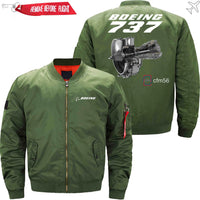 Thumbnail for Boeing 737 CFM 56 Ma-1 Bomber Jacket Flight Jacket Aviator Jacket19 THE AV8R