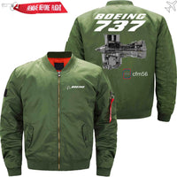 Thumbnail for Boeing 737 CFM 56 Ma-1 Bomber Jacket Flight Jacket Aviator Jacket20 THE AV8R