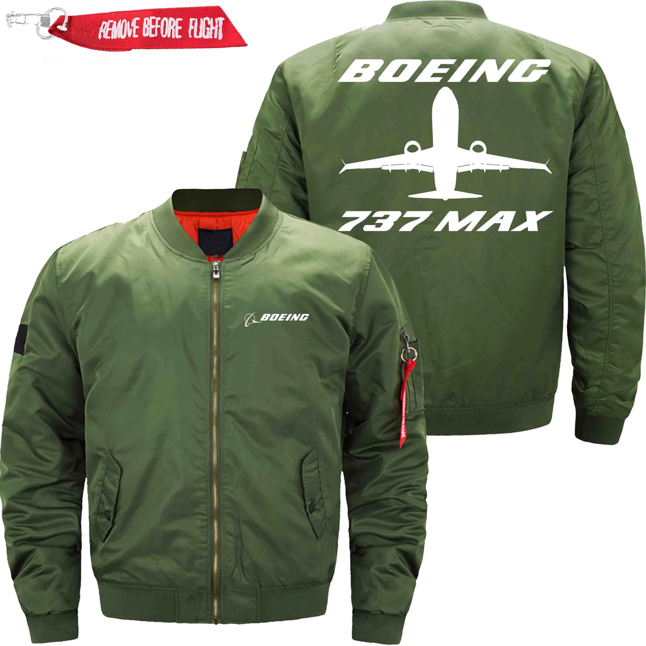 Boeing 737 MAX Ma-1 Bomber Jacket Flight Jacket Aviator Jacket THE AV8R