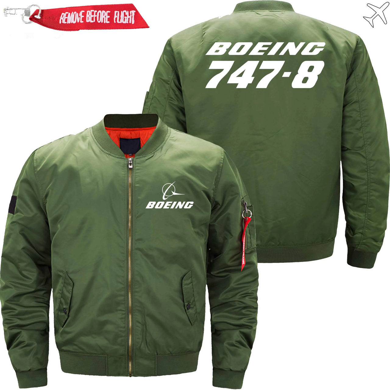 Boeing 747-8 Ma-1 Bomber Jacket Flight Jacket Aviator Jacket THE AV8R