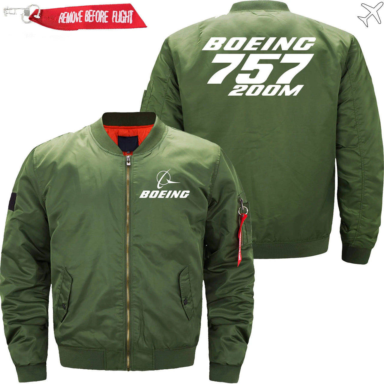 Boeing 757-200M Ma-1 Bomber Jacket Flight Jacket Aviator Jacket THE AV8R