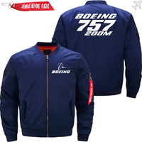 Thumbnail for Boeing 757-200M Ma-1 Bomber Jacket Flight Jacket Aviator Jacket THE AV8R