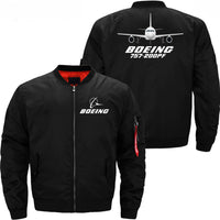 Thumbnail for Boeing 757-200PF Ma-1 Bomber Jacket Flight Jacket Aviator Jacket THE AV8R