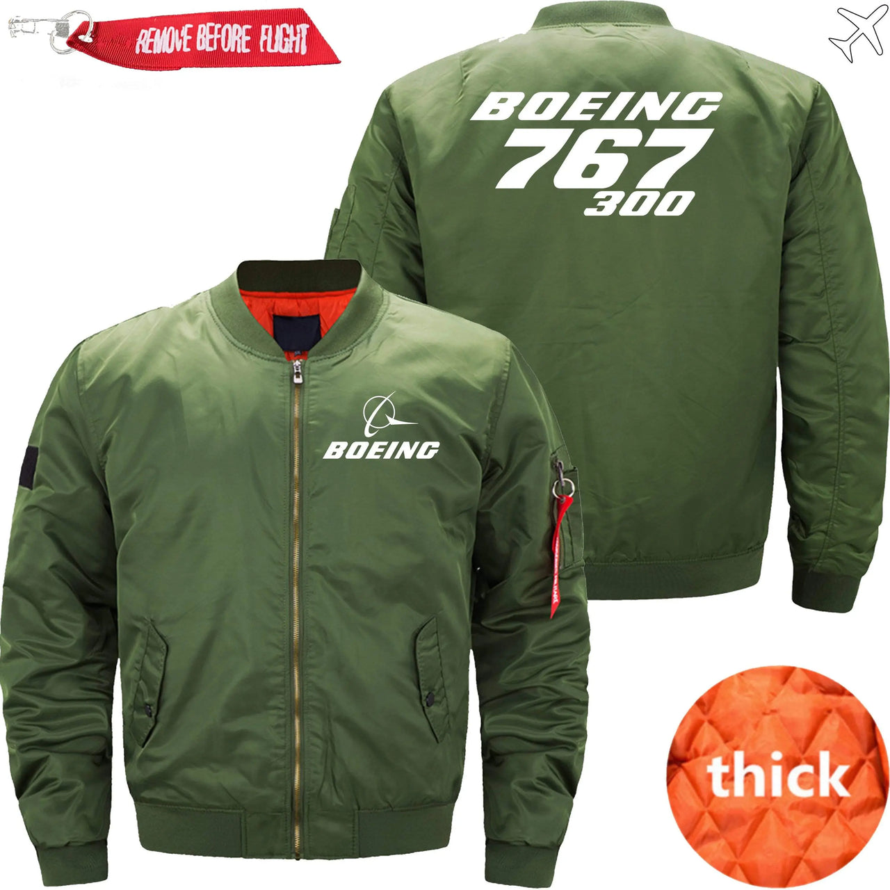 Boeing 767-300 Ma-1 Bomber Jacket Flight Jacket Aviator Jacket THE AV8R