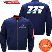 Thumbnail for Boeing 777  Ma-1 Bomber Jacket Flight Jacket Aviator Jacket THE AV8R