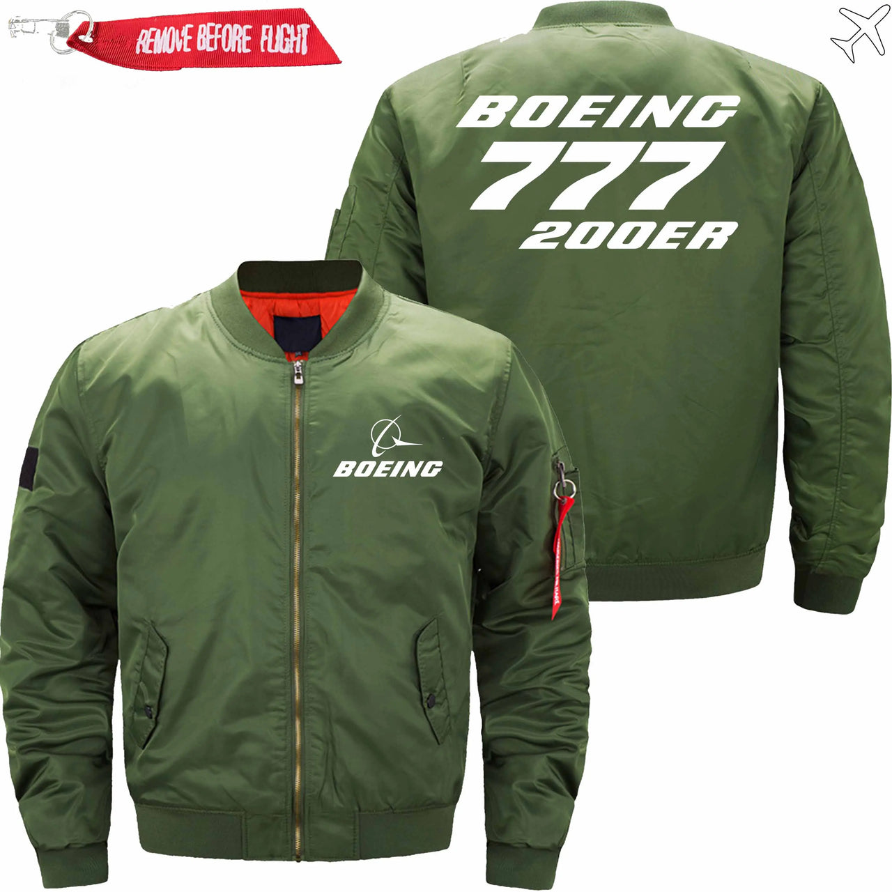 Boeing 777-200ER Ma-1 Bomber Jacket Flight Jacket Aviator Jack THE AV8R