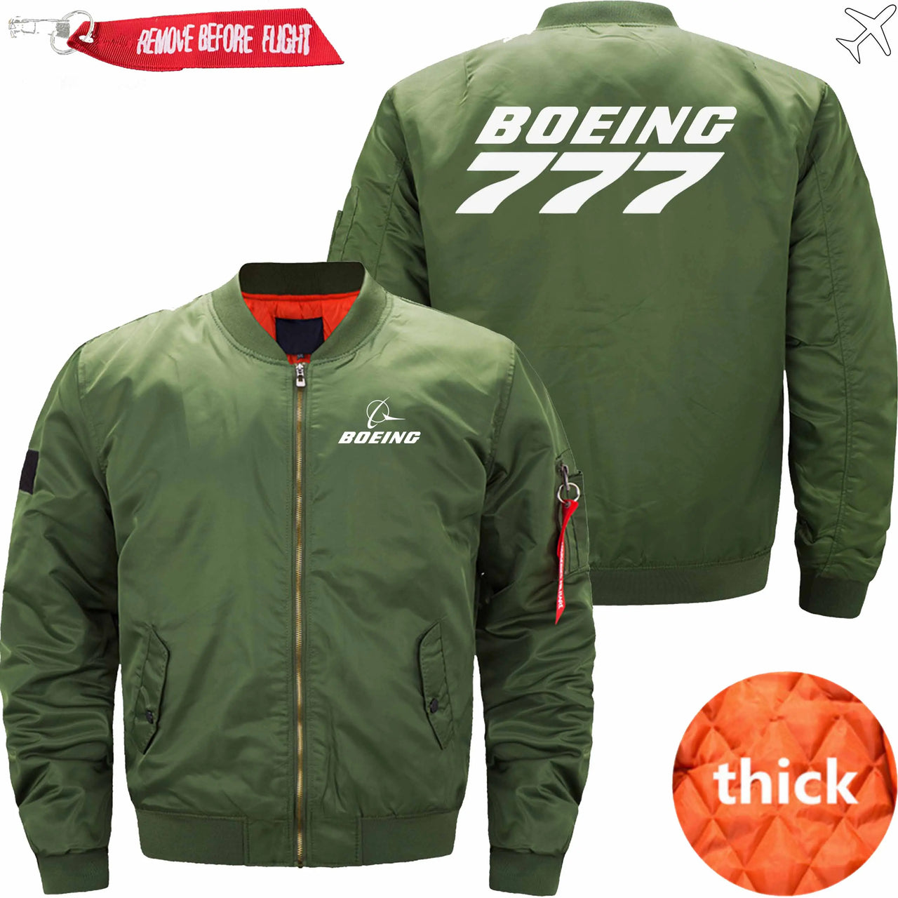 Boeing 777 Ma-1 Bomber Jacket Flight Jacket Aviator Jacket THE AV8R