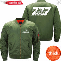 Thumbnail for Boeing 777 Ma-1 Bomber Jacket Flight Jacket Aviator Jacket THE AV8R