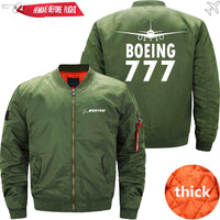 Thumbnail for Boeing 777 Ma-1 Bomber Jacket Flight Jacket Aviator Jacket THE AV8R