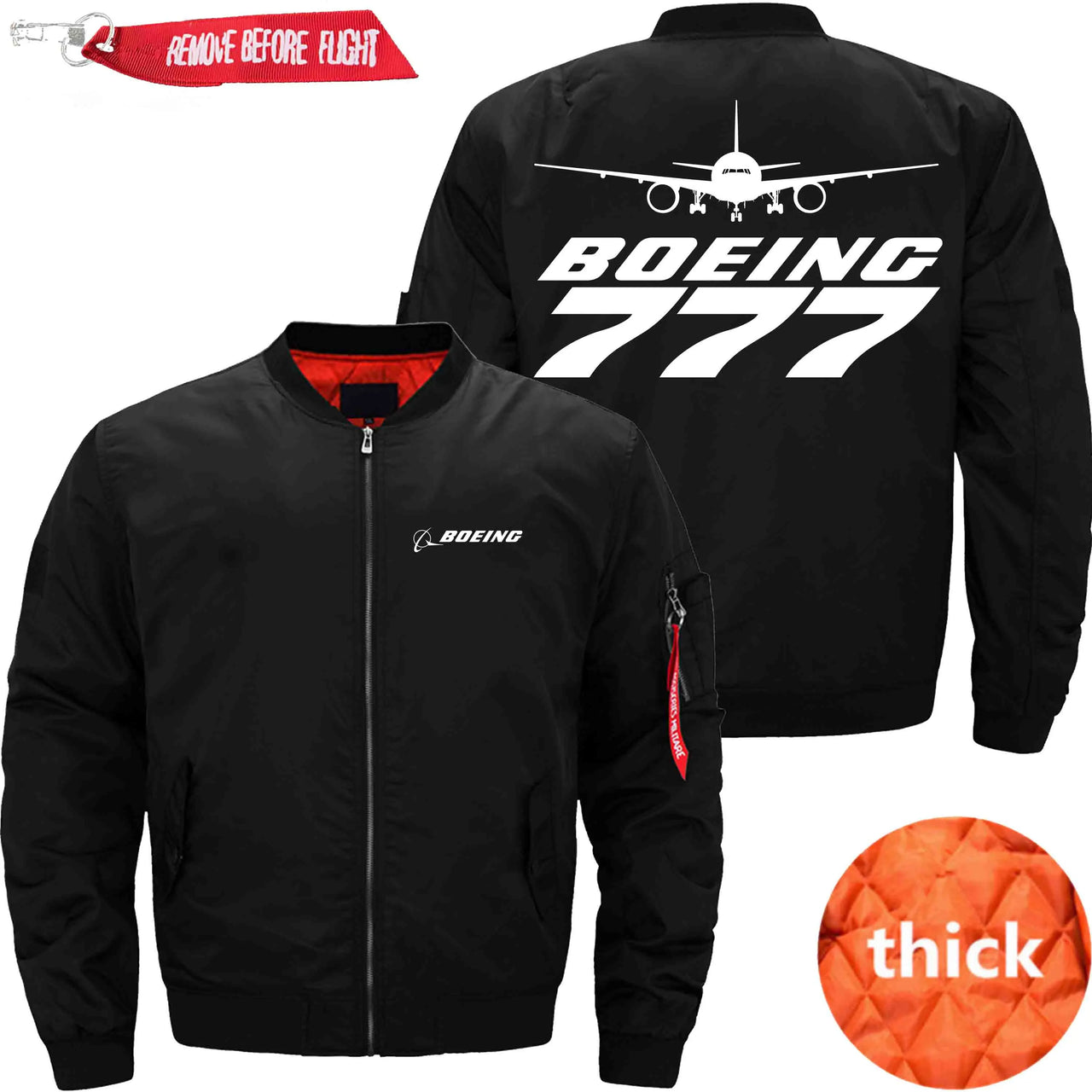 Boeing 777 Ma-1 Bomber Jacket Flight Jacket Aviator Jacket THE AV8R