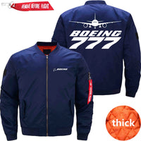 Thumbnail for Boeing 777 Ma-1 Bomber Jacket Flight Jacket Aviator Jacket THE AV8R