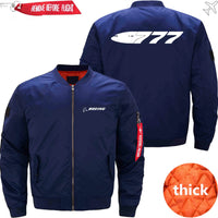 Thumbnail for Boeing 777 Ma-1 Bomber Jacket Flight Jacket Aviator Jacket32 THE AV8R