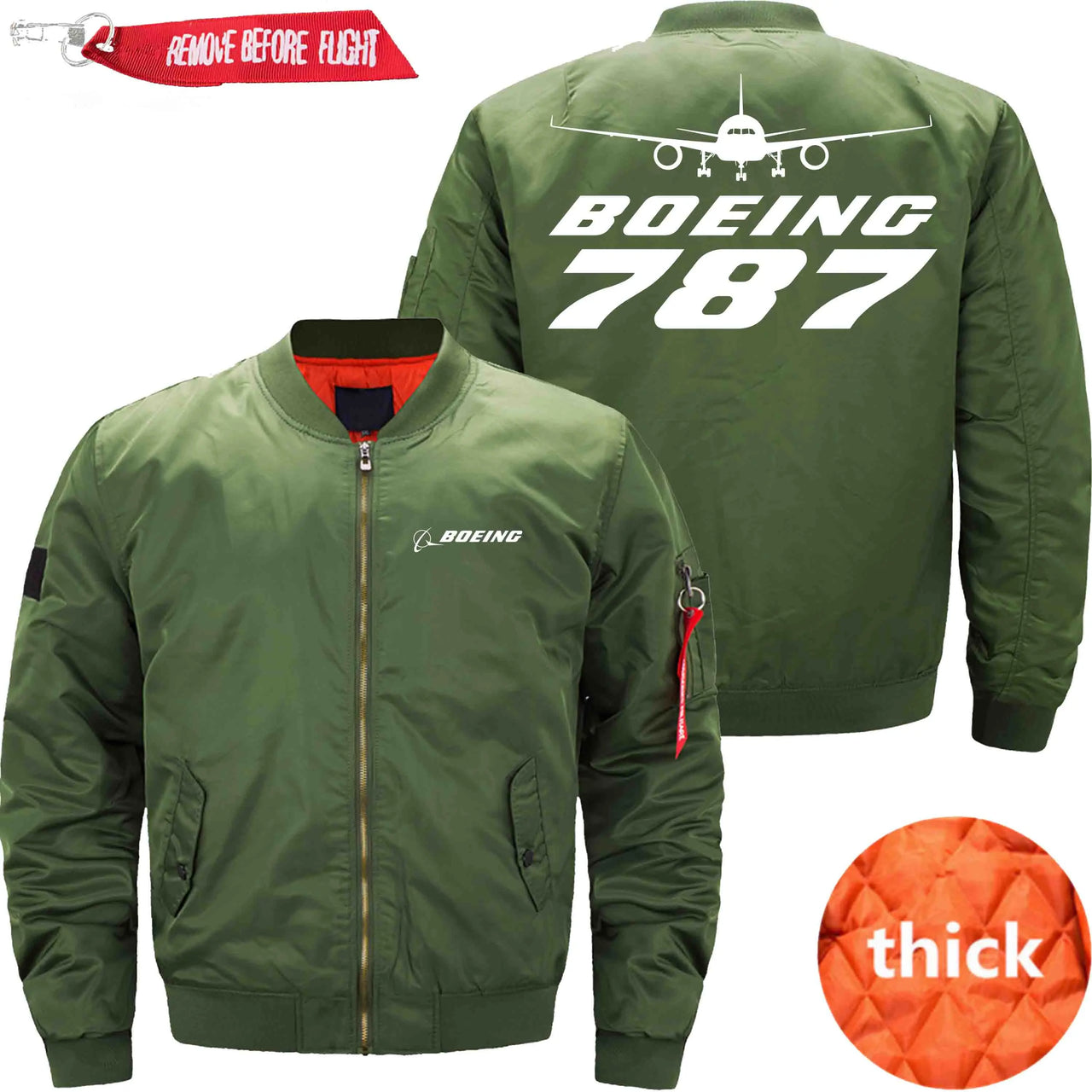 Boeing 787 Ma-1 Bomber Jacket Flight Jacket Aviator Jacket THE AV8R