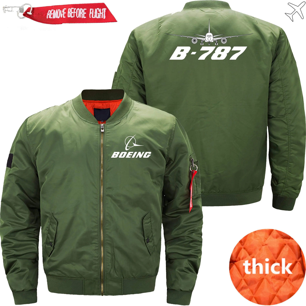 Boeing 787 Ma-1 Bomber Jacket Flight Jacket Aviator Jacket THE AV8R