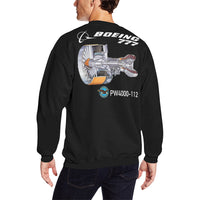 Thumbnail for BOEING 777 Men's Oversized Fleece Crew Sweatshirt e-joyer