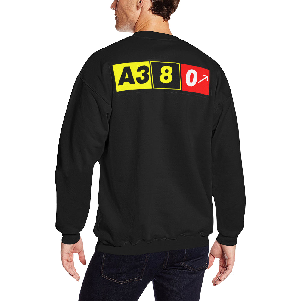 AIRBUS 380 Men's Oversized Fleece Crew Sweatshirt e-joyer