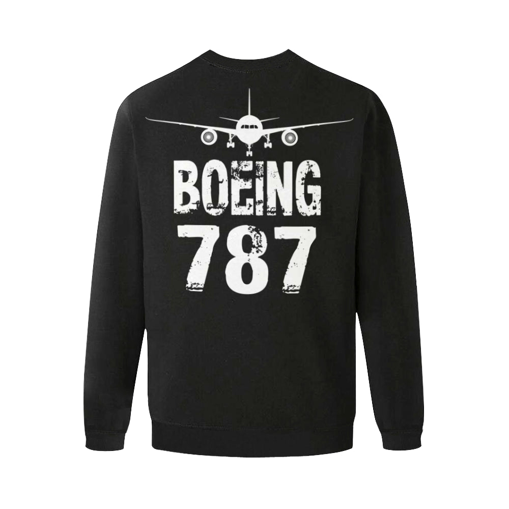 BOEING 787 Men's Oversized Fleece Crew Sweatshirt e-joyer