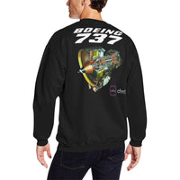 Thumbnail for BOEING 737 Men's Oversized Fleece Crew Sweatshirt e-joyer