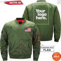 Thumbnail for CUSTOM FLAG & LOGO DESIGNED PILOT  S - JACKET THE AV8R