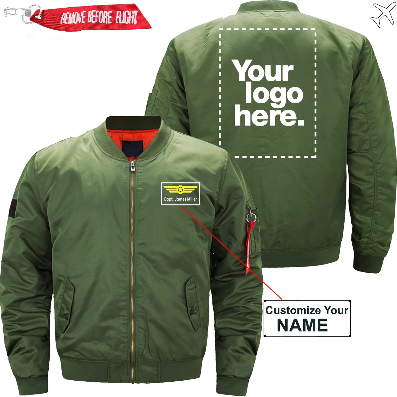 CUSTOM NAME & LOGO DESIGNED - JACKET THE AV8R