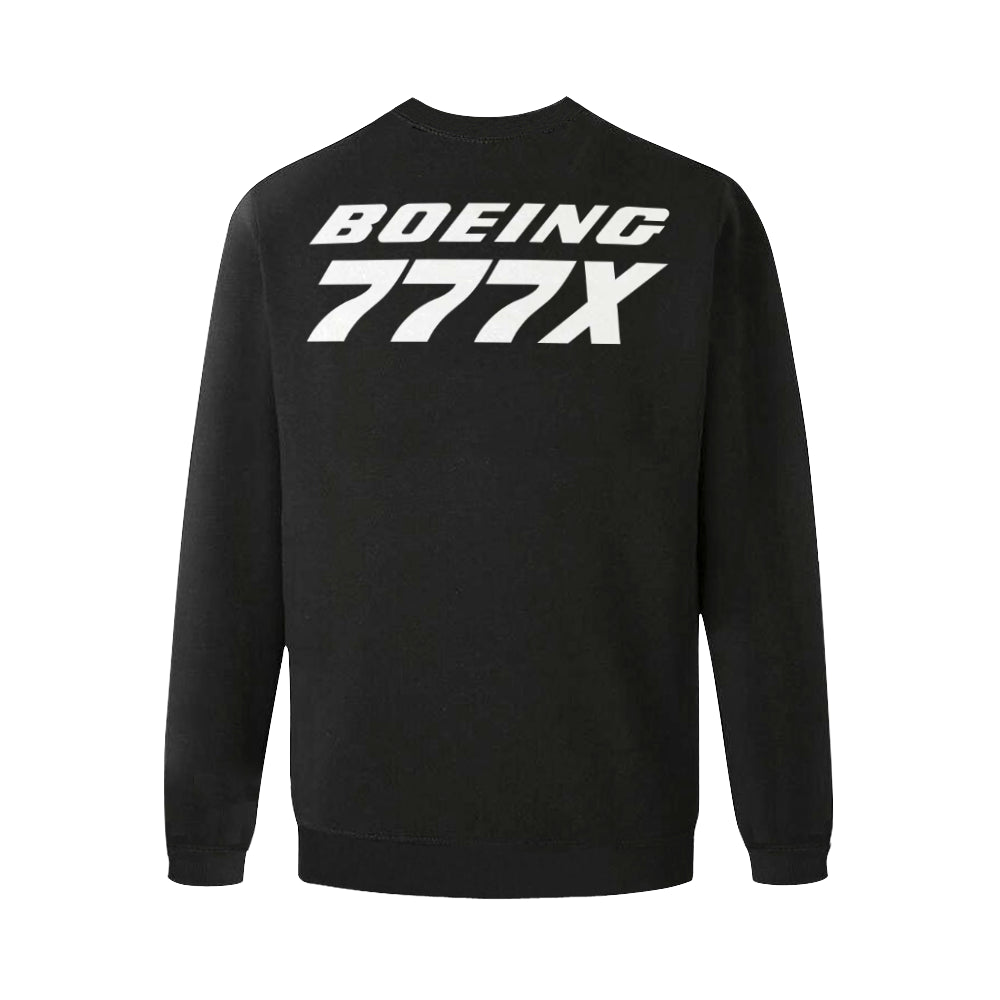 BOEING 777 Men's Oversized Fleece Crew Sweatshirt e-joyer