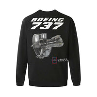 Thumbnail for BOEING 737 Men's Oversized Fleece Crew Sweatshirt e-joyer