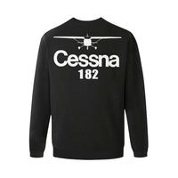 Thumbnail for CESSNA - 182 Men's Oversized Fleece Crew Sweatshirt e-joyer